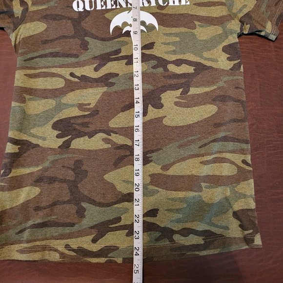 Vintage Queensryche Camouflage Logo "American Soldier" Concert T Shirt Womens XL - Picture 6 of 6